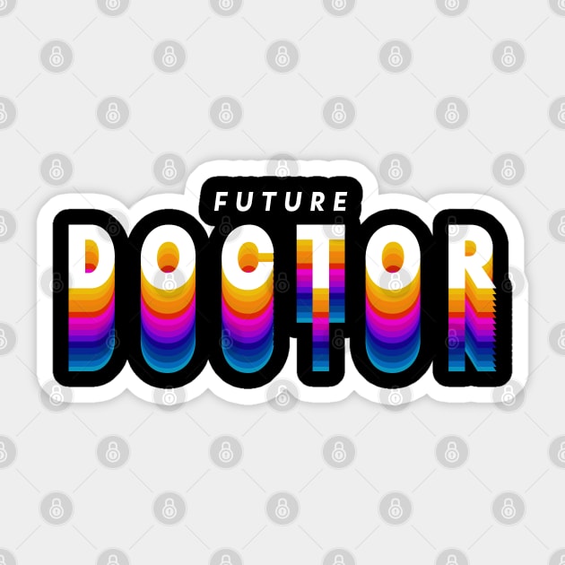 future doctor in gradient color Sticker by rsclvisual